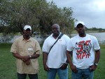 L to R - Dwayne Crutchley (1993), Cavean Green (1991), Derek Fisher (1991)