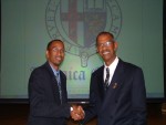 JCOBAFL President Xavier Murphy and  and Keynote Speaker Jamaica's First Public Defender Mr.Howard Hamilton Q.C.
