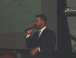 Master of Ceremonies Dr.Jason Scott Hamilton Professor at Florida International University and son of the Keynote Speaker Jamaica First Public Defender Mr.Howard Hamilton Q.C.